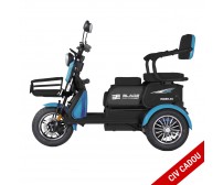 Triciclu electric persoane BLADE VIVA 14, 1200W, Albastru/Negru, autonomie pana la 50 km, CIV GRATUIT