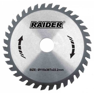 Disc circular pentru lemn 115mm, Raider 163134