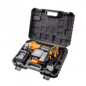 Polizor unghiular ø125mm cu acumulator inclus 18V 4 Ah + Lampa led, brushless, BK-BAG72