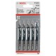 Set panze Bosch pentru ferastrau vertical T 111 C 5buc 2 608 630 033