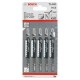 Set panze Bosch pentru ferastrau vertical T 144 D 5buc 2 608 630 040