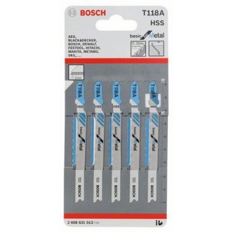 Set pânze Bosch pentru ferăstrău vertical T 118 A 5buc 2 608 631 013