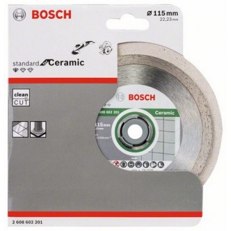 Disc diamantat Standard for Ceramic 115x22,23x1,6x7mm Bosch 2608602201