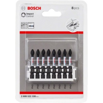 Set 8 biti impact Insert Bit, 50mm, PH2 Bosch 