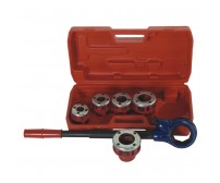 Set clupa filetat manuala, 3/8", 1/2", 3/4", 1", 1 1/4", Dedra