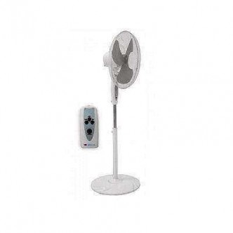 Ventilator cu picior 16" cu telecomanda si timer ALB