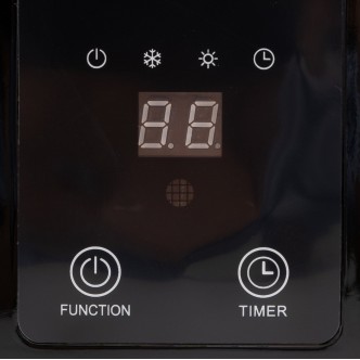 Aeroterma de perete cu display si telecomanda BÖHM BH2000BL, 20–25 m², 1000W-2000W
