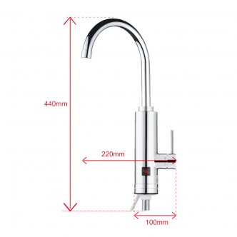 Robinet electric (instant apa calda) Inox Aquatic Elefant afisaj Led