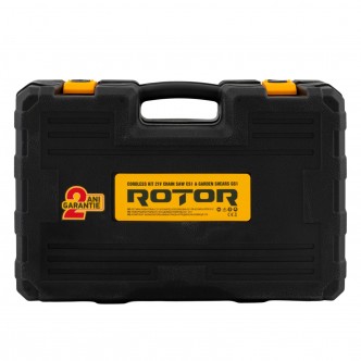 Set mini fierastrau CS1 si Foarfeca de gradina GS1 pe acumulator ROTOR, 500 W,600 W 4500 rot/min, 21 V 3 Ah