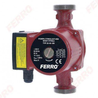 Pompa circulatie pentru apa potabila 25-40 180 Ferro