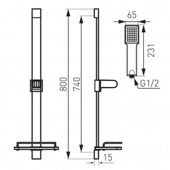 Set dus Quadro Ferro N110