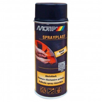 MOTIP Spray Plast Vopsea folie detasabila, 400ml negru mat