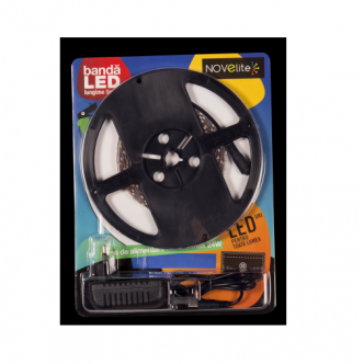 Banda LED Blister 4.8W/M sursa 24W IP20 2700K 5metri