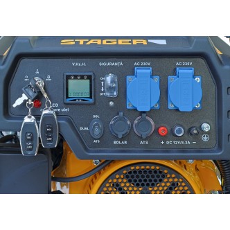 Generator curent monofazat, 230V, 3.0kW, benzina, conector ATS, multistart, autonomie pana la 20h Stager FD 3600ER Automatic