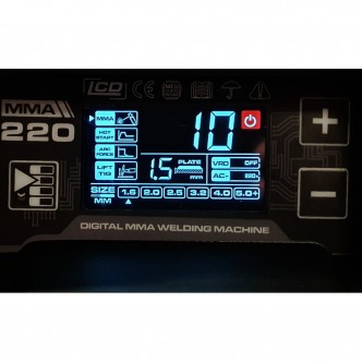 Pachet Invertor de sudura ProWeld MMA 220 DLS-LCD Profesional + Masca sudare CADOU valiza transport