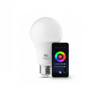 Bec LED Smart 10W, A60, E27, RGB, 1000 lumen Wifi+Bluetooth, Pulsar
