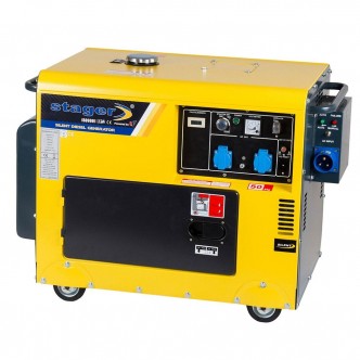 Generator insonorizat diesel monofazat 4.2kW, 3000rpm, incl. automatizare Stager DG 5500S+ATS 