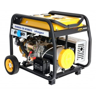 Generator open-frame 8.5kW, curent dual 230V/400V, benzina, pornire electrica, bobinaj cupru, Stager FD 10000ER-E3R Automatic NOU (pornire din telecomanda)
