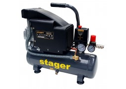 Compresor aer Stager, 6L, 1HP,8bar, 126L/min, motor cupru