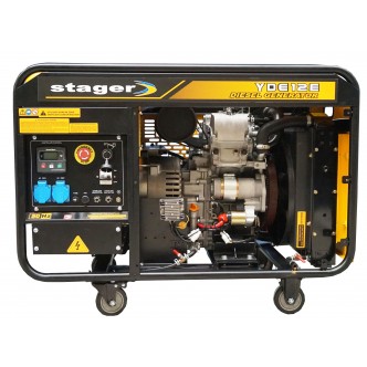 Generator open frame 8.5kW, monofazat, diesel, pornire la cheie Stager YDE12E 