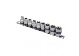 Set 9 tubulare torx scurte 1/2" x E10 E24 CRV Topmaster Profesional