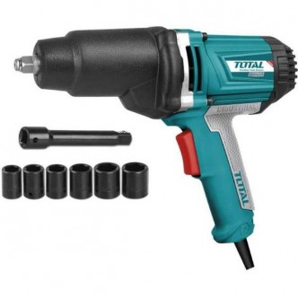 Pistol electric de impact - 6 chei tubulare + adaptor, 1050W, 550nm (industrial) TIW10101 Total