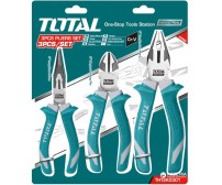 Set clesti 3 buc (Cleste patent 8" / 200mm, Cleste taietor 7"/ 180 mm, Cleste cu varf ascutit 6" / 160 mm) - Cr-V (INDUSTRIAL)