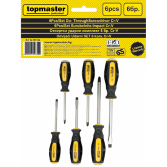 Set 6 surubelnite Topmaster 225102, Cr-V